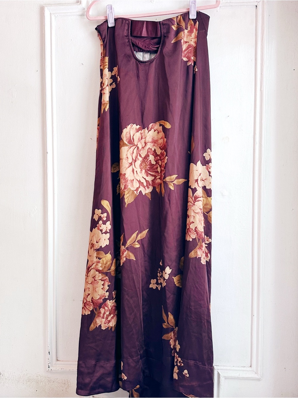 Free People Botanical Maxi Dress Navy Size medium formal floral weddings maroon - Picture 16 of 16